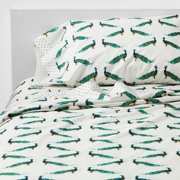 Opalhouse Other - Opalhouse Cotton Peacock Sheet Set King